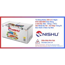 Tủ Đông Nishu 2 Ngăn Dàn Đồng  350 Lit 350 Lit NTD - 388 (NEW) Mới